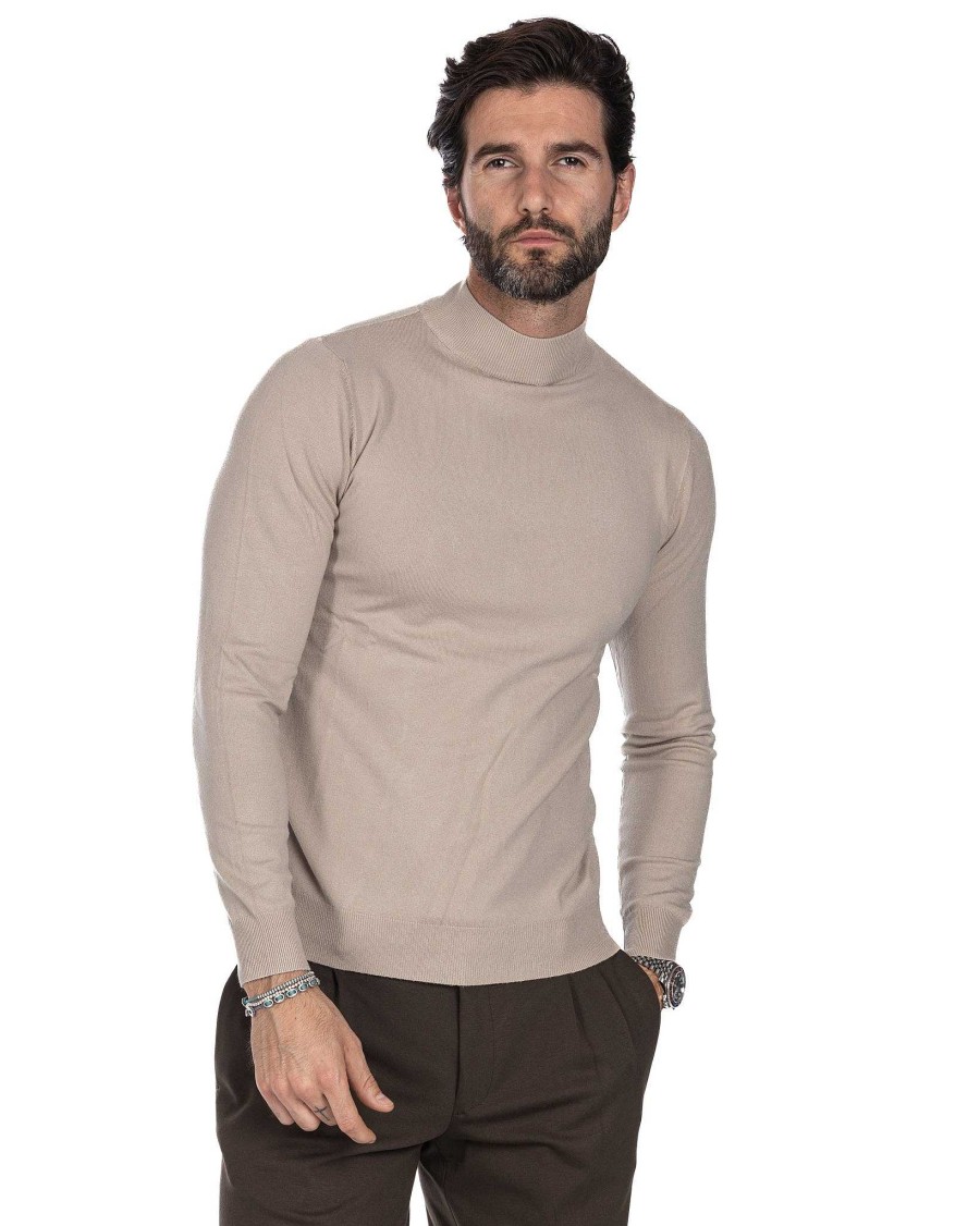 Abbigliamento SAVEONE Maglioni | Lupetto Basic Beige