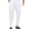 Abbigliamento SAVEONE Pantaloni | Larry - Pantalaccio Bianco In Cotone Estivo