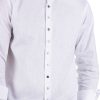 Abbigliamento SAVEONE Camicie | Positano - Camicia Coreana In Lino Bianco