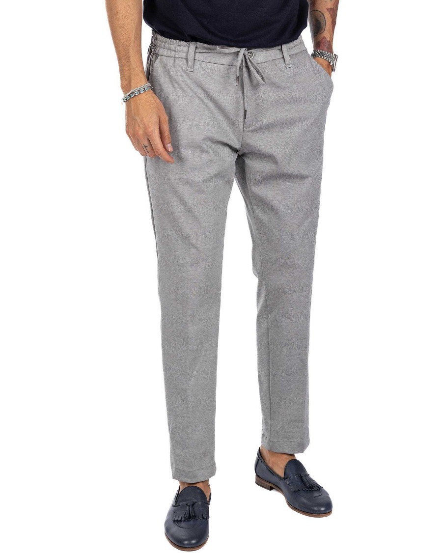 Abbigliamento SAVEONE Pantaloni | Shelby - Pantalaccio In Cotone Grigio