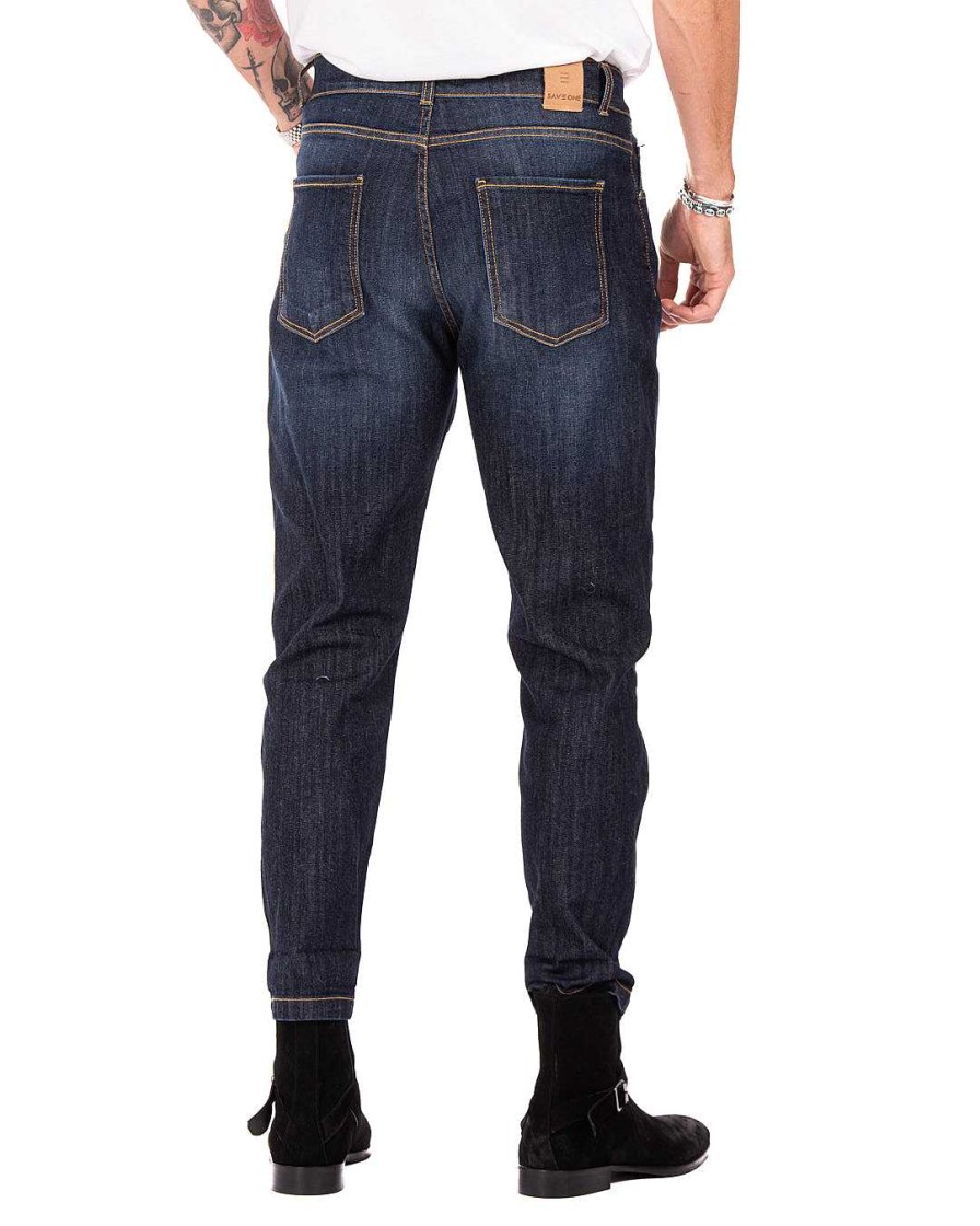 Abbigliamento SAVEONE Jeans | Main - Jeans Classico Skinny Lavaggio Scuro