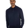 Abbigliamento SAVEONE Maglioni | Tiger - Polo Blu In Misto Cachemire