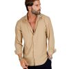 Abbigliamento SAVEONE Camicie | Teck - Camicia Tecnica Classica Cammello