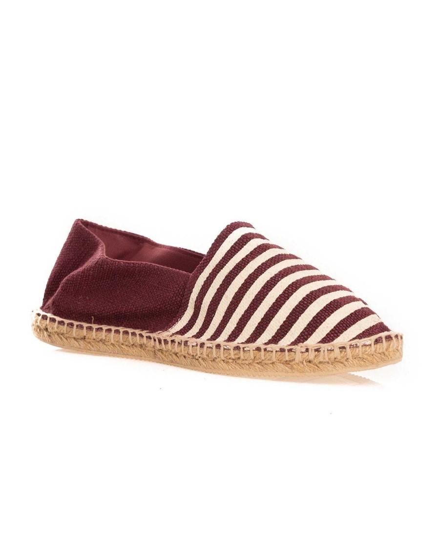 Scarpe SAVEONE | Espadrillas A Righe Bordeaux