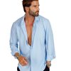 Abbigliamento SAVEONE Camicie | Teck - Camicia Tecnica Classica Cielo