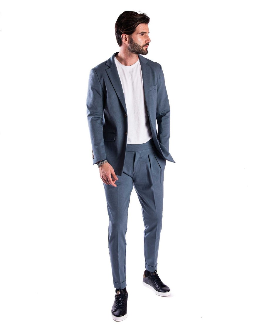 Abbigliamento SAVEONE Blazer E Giacche | James - Giacca Monopetto Avion