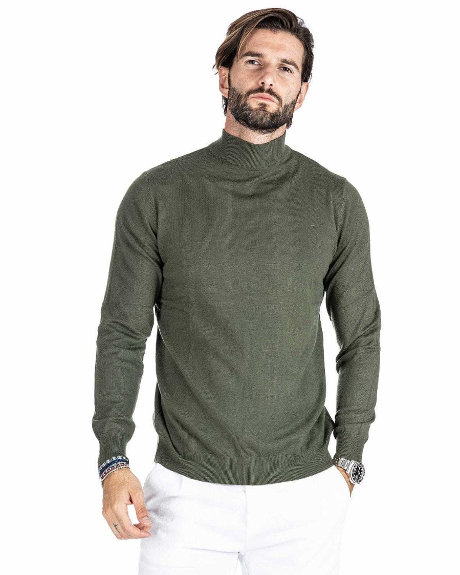 Abbigliamento SAVEONE Maglioni | Lupetto Basic Militare