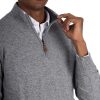 Abbigliamento SAVEONE Maglioni | Rory - Maglione Grigio Con Zip In Misto Cachemire