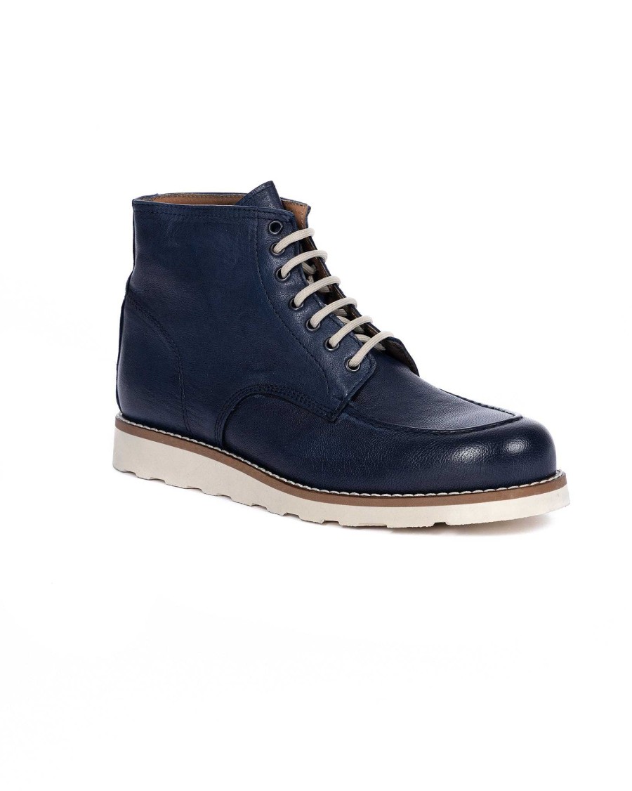 Scarpe SAVEONE | Moon - Scarponcino In Pelle Blu