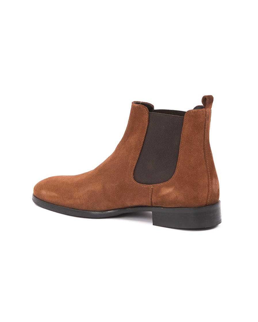 Scarpe SAVEONE | Dre - Chelsea Boots In Camoscio Terra Sporcato