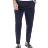 Abbigliamento SAVEONE Pantaloni | Larry - Pantalaccio Blu In Cotone Estivo