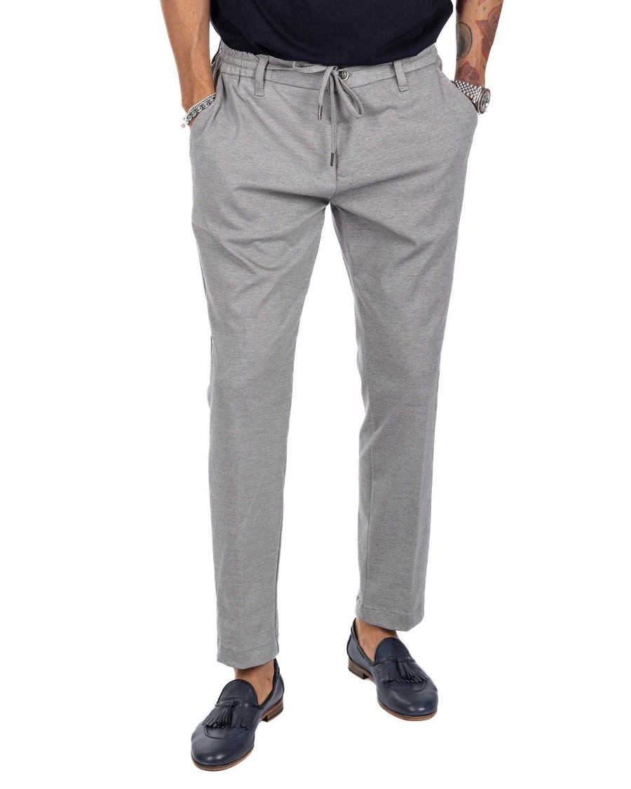 Abbigliamento SAVEONE Pantaloni | Shelby - Pantalaccio In Cotone Grigio