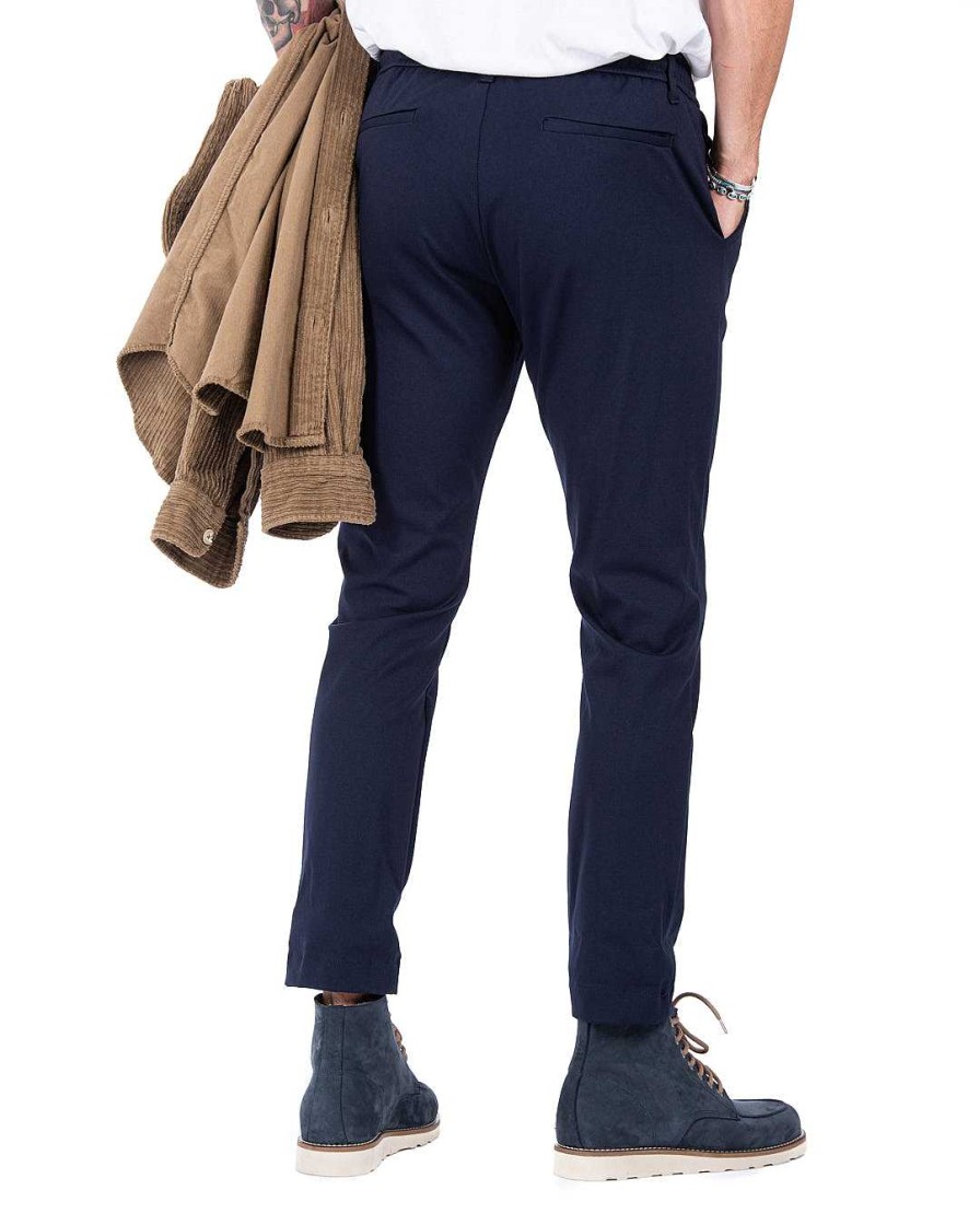 Abbigliamento SAVEONE Pantaloni | Mustang - Pantalaccio Punto Milano Blu