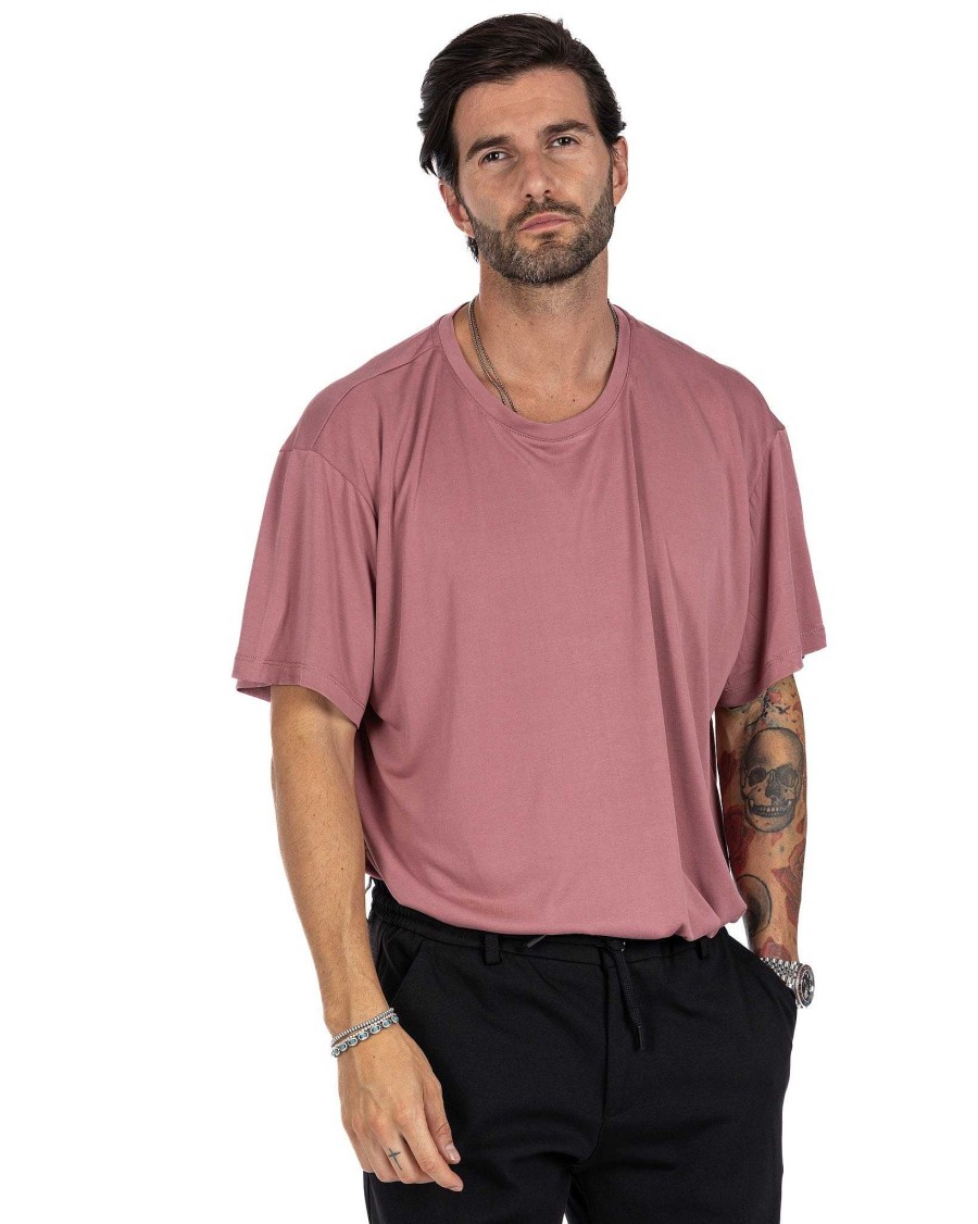 Abbigliamento SAVEONE T-Shirts | Owen - T-Shirt Rosa Oversize