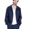 Abbigliamento SAVEONE Cappotti E Giubbotti | Wayne - Giacchetto Con Zip Blu Navy