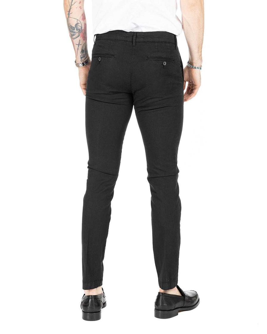 Abbigliamento SAVEONE Pantaloni | Frank - Pantalone Basic Nero