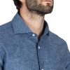 Abbigliamento SAVEONE Camicie | Praiano - Camicia Classica Jeans In Lino