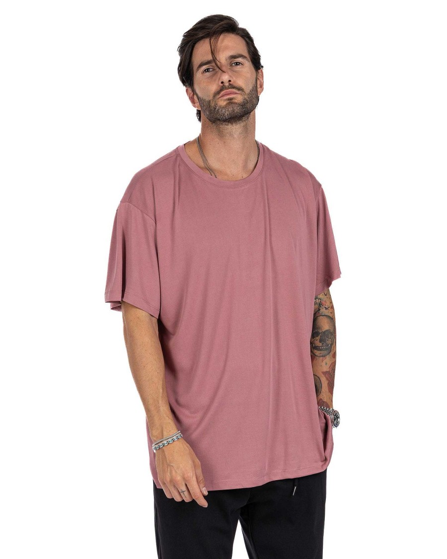 Abbigliamento SAVEONE T-Shirts | Owen - T-Shirt Rosa Oversize