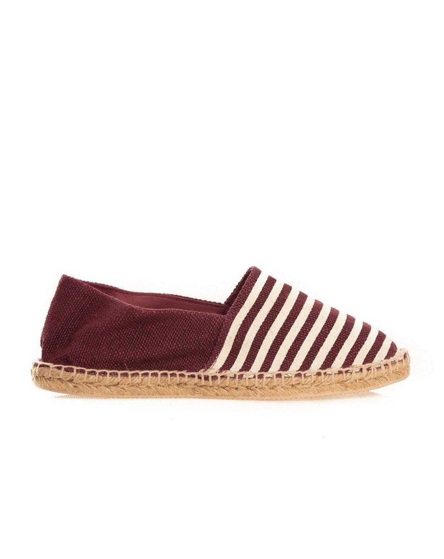 Scarpe SAVEONE | Espadrillas A Righe Bordeaux