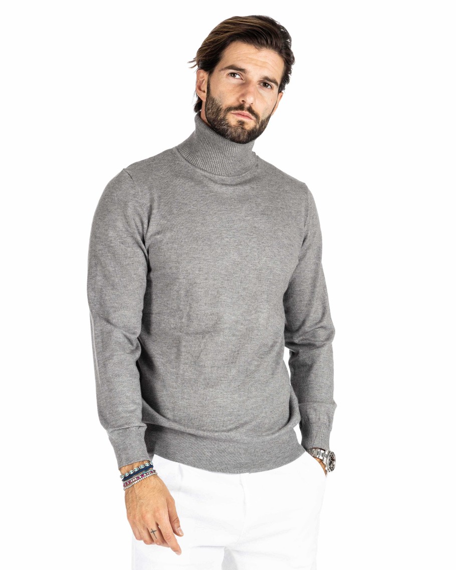 Abbigliamento SAVEONE Maglioni | Dolcevita Basic Grigio