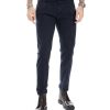 Abbigliamento SAVEONE Pantaloni | Evans - Pantalone Con Pinces Blu