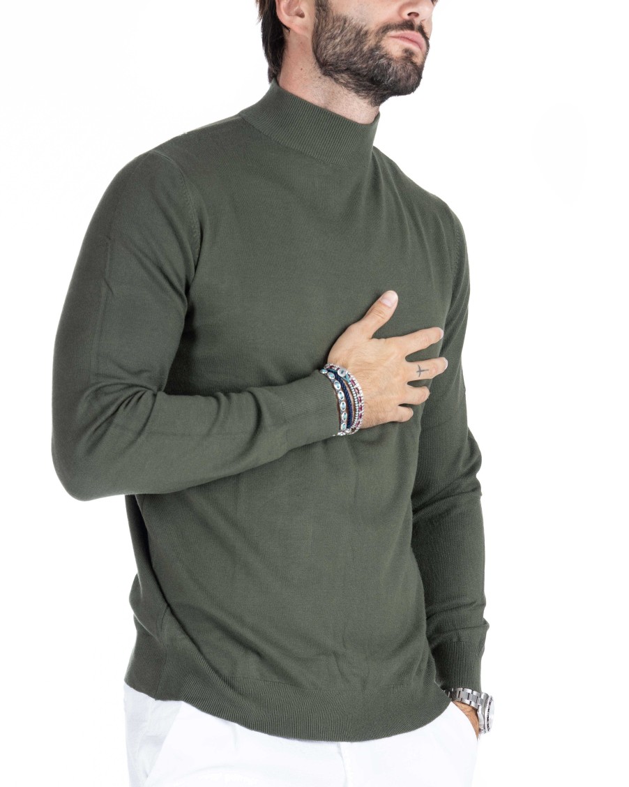 Abbigliamento SAVEONE Maglioni | Lupetto Basic Militare